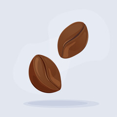 Vector illustration of coffee beans. Coffee beans design.