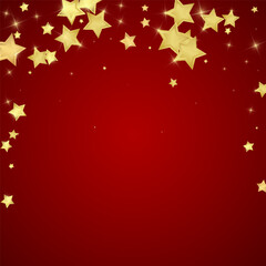 Naklejka na ściany i meble Magic stars vector overlay. Gold stars scattered