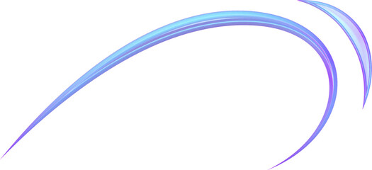 Y2k 3D line decorative bright hologram 