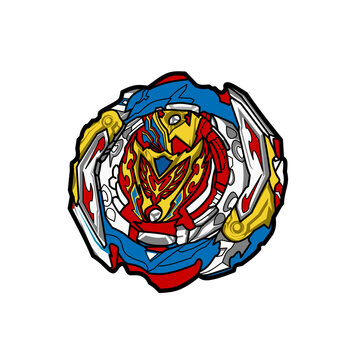Collective image of a children's popular toy Beyblade. icon in a flat style. vector illustration isolated on white background