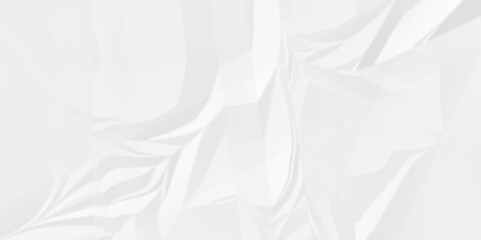 White wrinkled paper crumpled texture. white fabric textured crumpled white paper background. Panorama white paper texture background, crumpled pattern texture background.