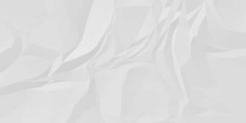 White wrinkled paper crumpled texture. white fabric textured crumpled white paper background. Panorama white paper texture background, crumpled pattern texture background.