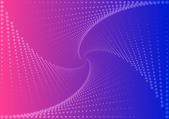 Illustration of a purple and blue gradient graphic pattern on a background.