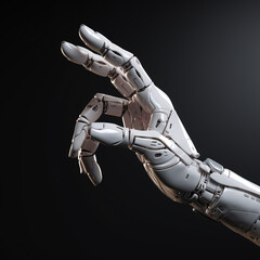 3D Rendering of Robotic Hand in Reaching Motion or Grasping Object