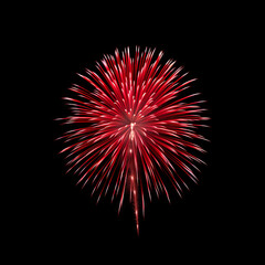 Fireworks isolated on black background. Big celebration. Festive celebrations and fireworks.