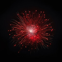 Fireworks isolated on black background. Big celebration. Festive celebrations and fireworks.