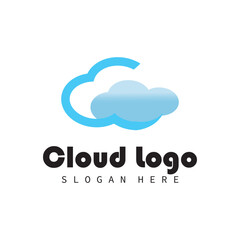 cloud logo vector symbol ilustrations and company bussines