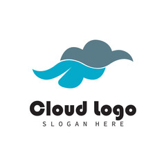 cloud logo vector symbol ilustrations and company bussines