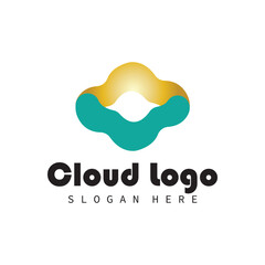 cloud logo vector symbol ilustrations and company bussines