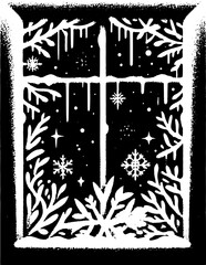 Frosty Windowpane Art 4