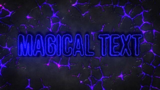 Magical Cracked Ground Glowing Title Intro