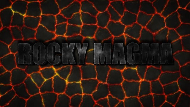 Rocky Lava Magma Stone Title Intro