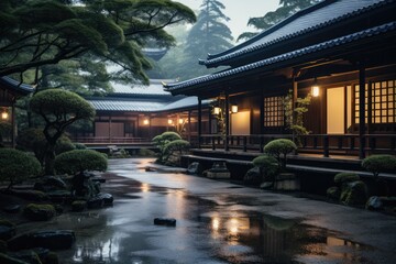 Obraz premium Traditional Japanese Dojo Enveloped