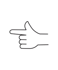 gesture icon, vector best line icon.