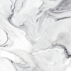 Obraz premium White marble texture Close-up Elegant and sophisticated Veins and swirls in gray and black tones Ideal for creating a luxurious design