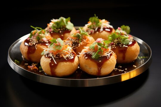 Asian panipuri food