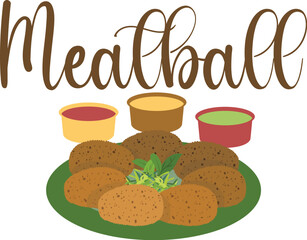 Meatball T-Shirt Design