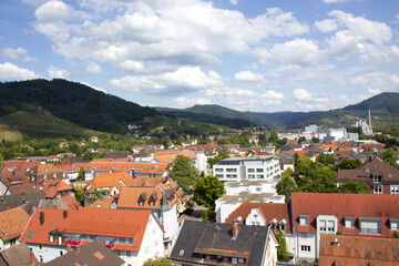 Fototapeta na wymiar Panorama von Oberkirch im Ortenaukreis (Schwarzwald)