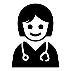 Female doctor icon