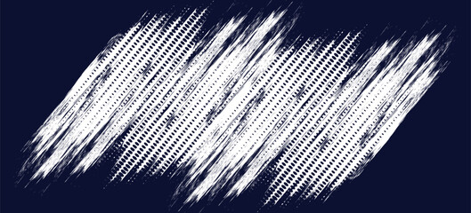 White halftone dots blue color pattern gradient grunge texture background. Dot pop art comic sport style vector illustration. Eps10 - obrazy, fototapety, plakaty