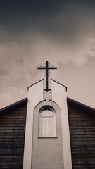 Fototapeta na wymiar cross on a church