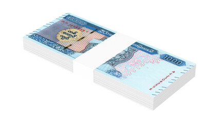 Obraz na płótnie Canvas Myanmar kyat, Myanmar 1000 kyats banknotes