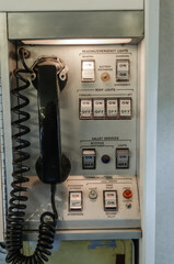 Stewardess control panel on a Shorts SD-330