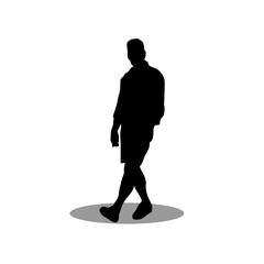 Men silhouette stock vector illustration