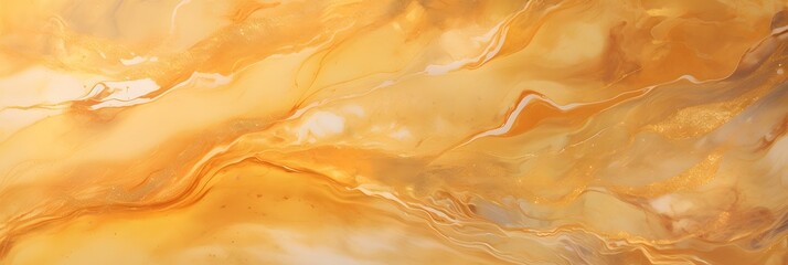 luxury golden marble alcohol ink water yellow color background.