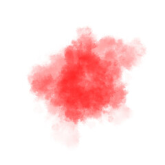 Red color smoke effect