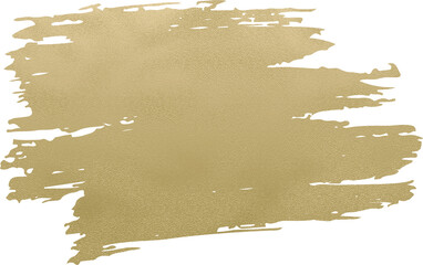 Gold brush stroke paint box, golden brush stroke banner