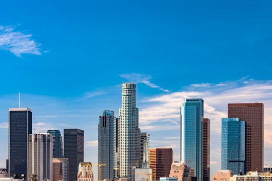 4K Image: Los Angeles Skyline with Contemporary Architecture