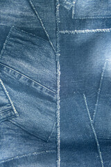 Denim, The patchwork denim pattern is beautiful and outstanding.