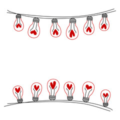 Valentine frame, Valentine Heart frame, Heart frame, Love frame, Romantic frames, Wedding Frames, Valentine's Day frame, Decorative frame , vector illustration