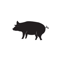 PIG ICON VECTOR ILLUSTRATION SYMBOL DESIGN