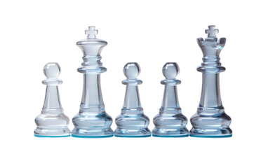 Chess Collection Board Ensemble View on White or PNG Transparent Background.