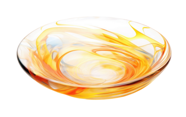 Trinket Collection Glass on White or PNG Transparent Background.