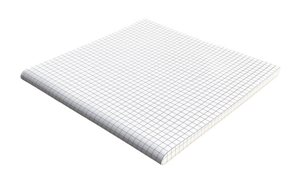Grid Paper on White or PNG Transparent Background.
