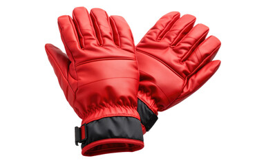 Fingerless Mittens on White or PNG Transparent Background.