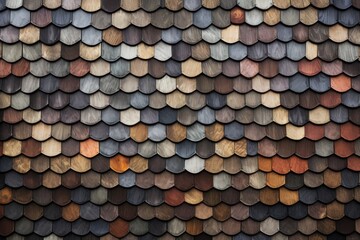 Rustic Elegance: Wooden Slate Shingles Texture, generative AI