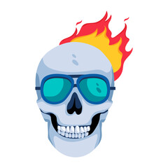 Burning Skull 