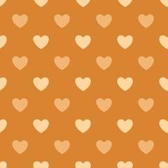 Seamless heart pattern background.Simple heart shape seamless pattern in diagonal arrangement. Love and romantic theme background.