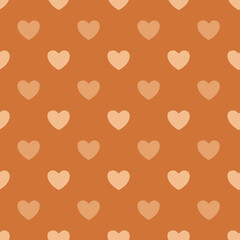 Seamless heart pattern background.Simple heart shape seamless pattern in diagonal arrangement. Love and romantic theme background.