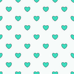 Seamless heart pattern background.Simple heart shape seamless pattern in diagonal arrangement. Love and romantic theme background.