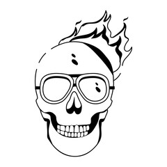 Burning Skull 