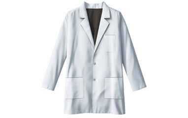 Lab Coat on White or PNG Transparent Background.
