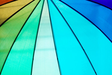 rainbow spectrum multicolored background of an umbrella