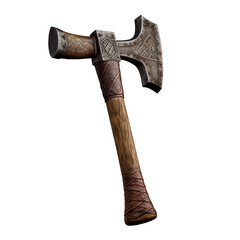 Hammer. Viking Hammer. Old axe. Antique axe. Isolated object, cut out.