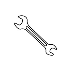 wrench isolated on white