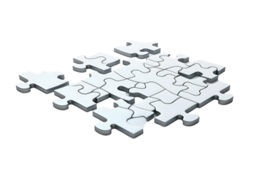 Brain Teasers Puzzles on White or PNG Transparent Background.